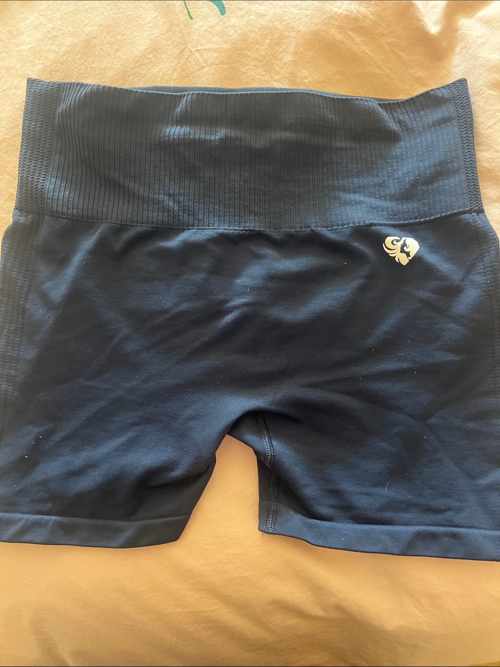 High-Rise Navy Athletic Shorts by women’s Best brand